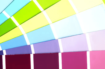 Swatch of colours