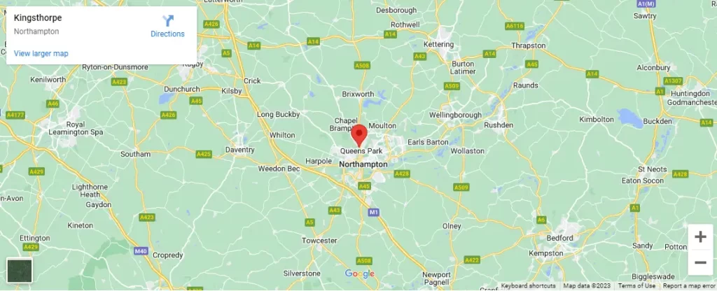 Map of Northampton Area